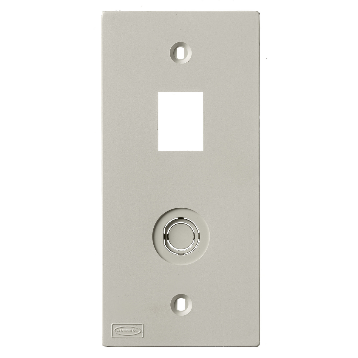 KP Faceplate 1-Gang, Coax/Jack Opening