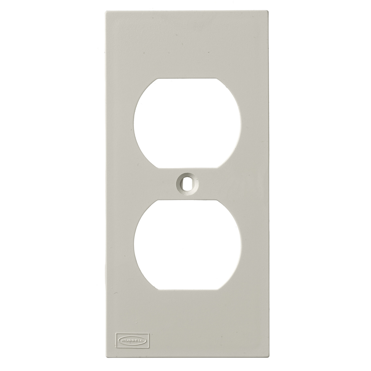 Device Plates and Accessories, Face Plate, KP Series, 1-Gang, Duplex Opening, Office White