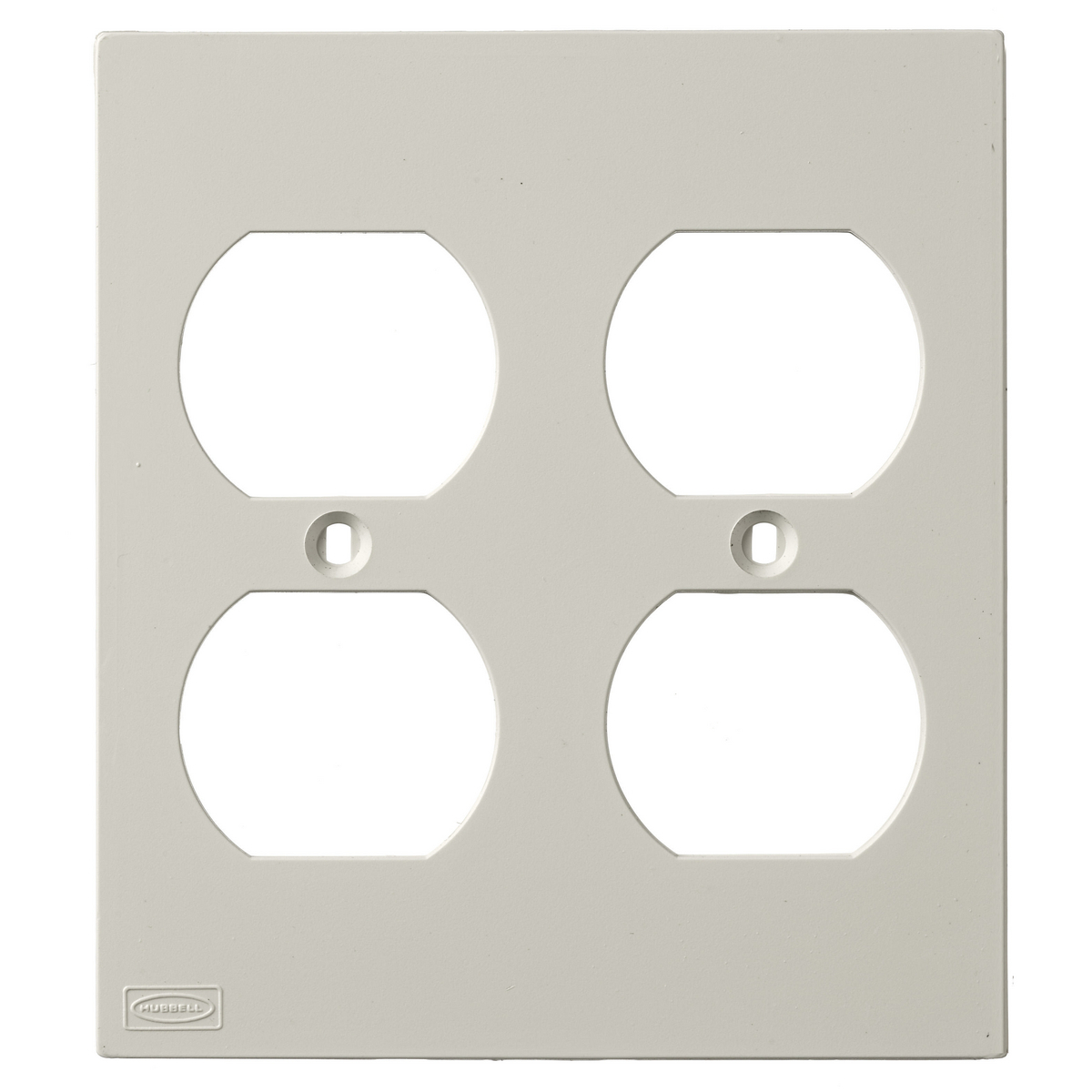 Device Plates and Accessories, Faceplate, KP Series, 2-Gang, Duplex, Office White