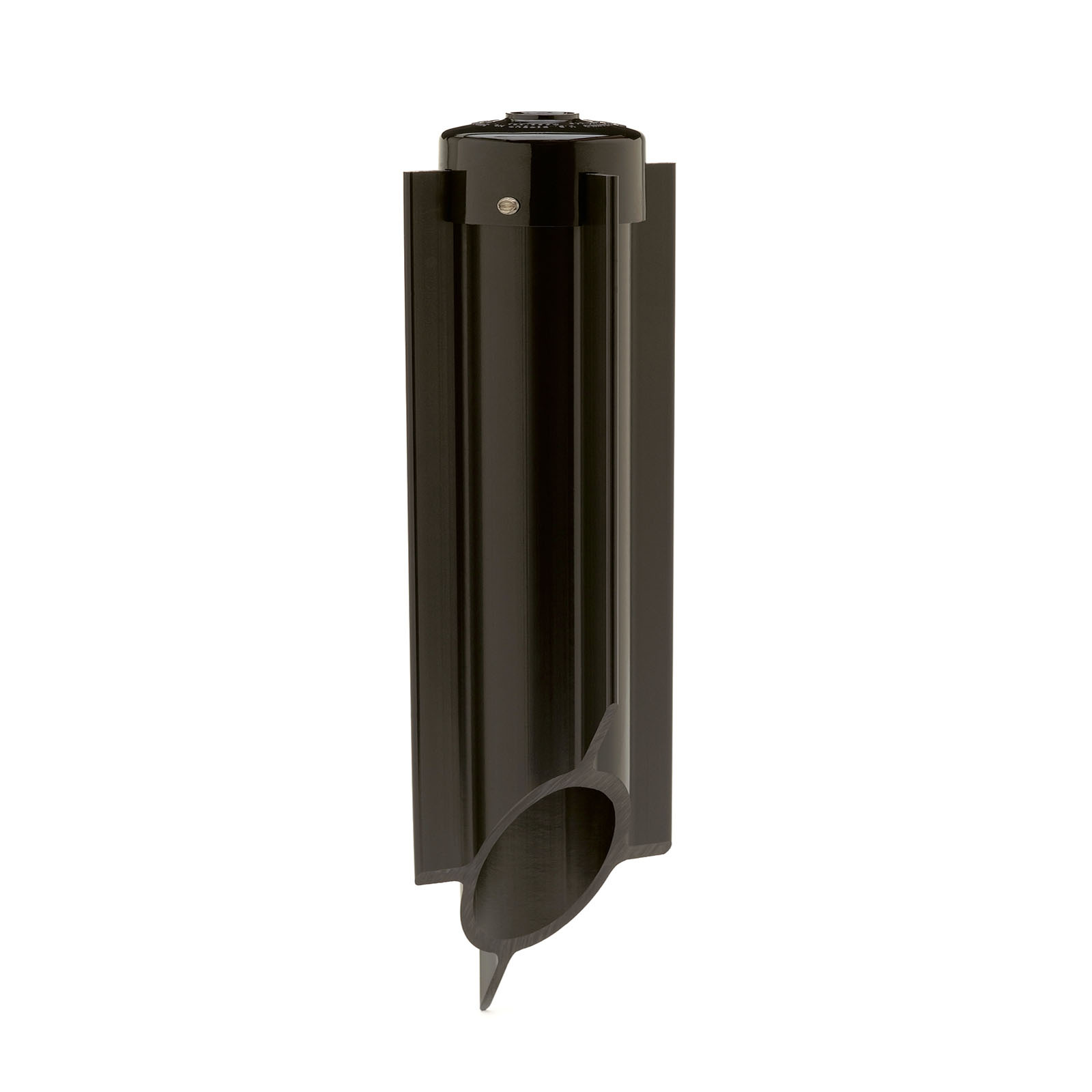 Fast, one-step connection. 2 1/4in. inside diameter accepts conduit of different sizes. Made of impact and corrosion-resistant PVC, suitable for wet locations. No unsightly junction boxes or time-taking assembly, just a trouble-free installation. Designed for line voltage (120-Volt) landscape lighting. Eliminates need for above or below ground boxes. Built-in stabilizer removes need for concrete. Accepts 1/2 NPSM thread. UL and cUL listed.