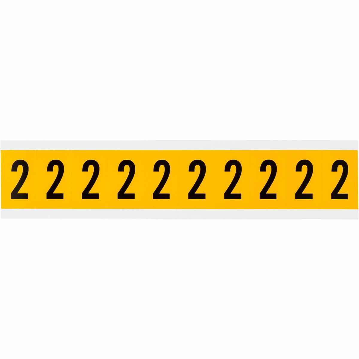 1 in Vinyl N&L Black on Yellow 2 10/PK