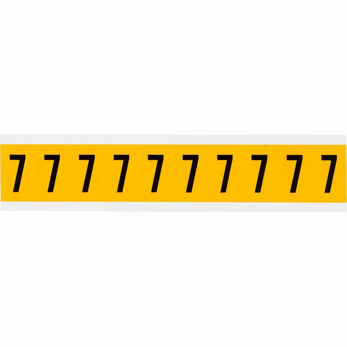 1 in Vinyl N&L Black on Yellow 7 10/PK