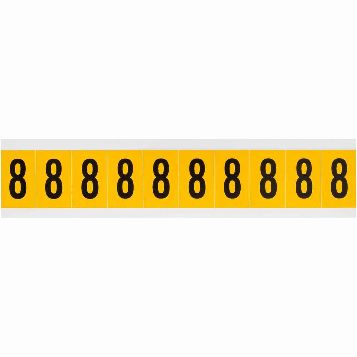 1 in Vinyl N&L Black on Yellow 8 10/PK