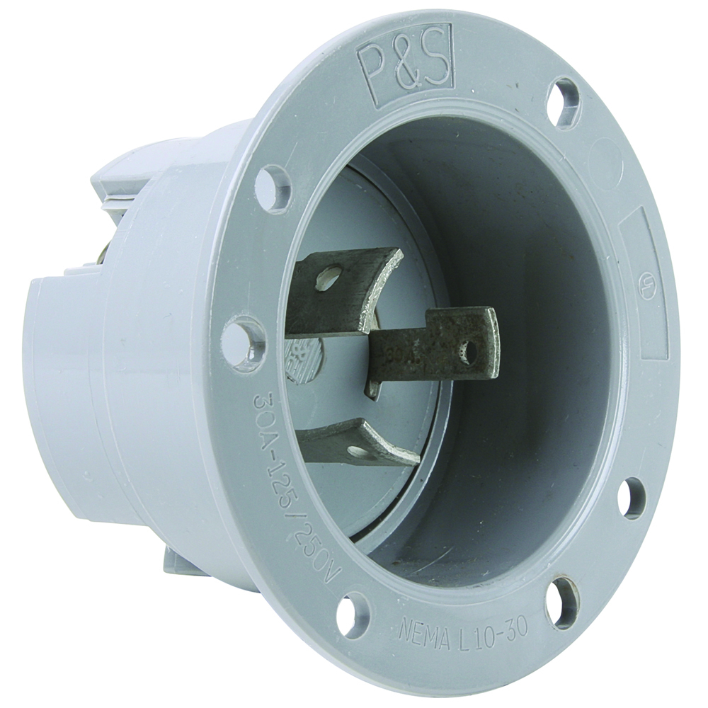 Turnlok Flanged Inlet 3wire 30amp 125/250v