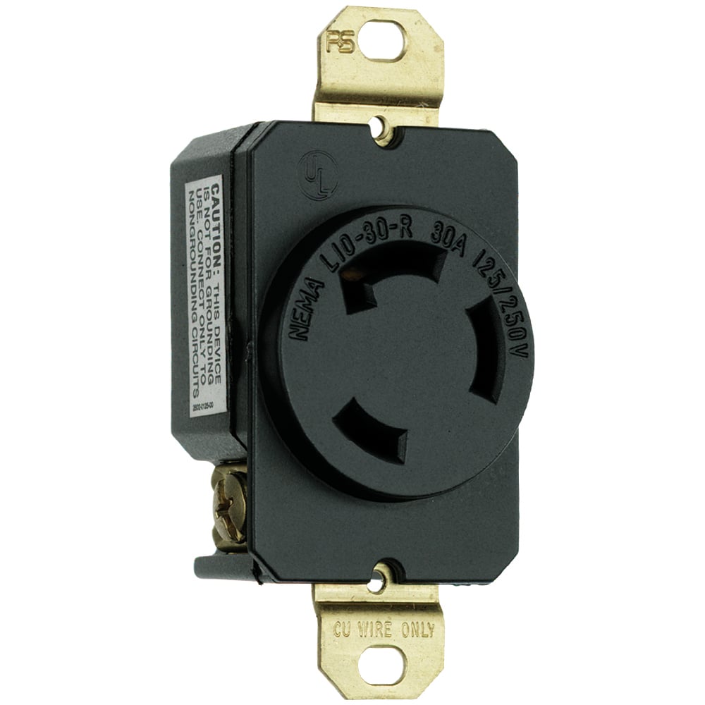 Turnlok Single Receptacle 3wire 30amp 125/250v