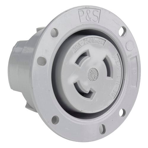 Turnlok Flanged Outlet 3wire 30amp 3phase 250v