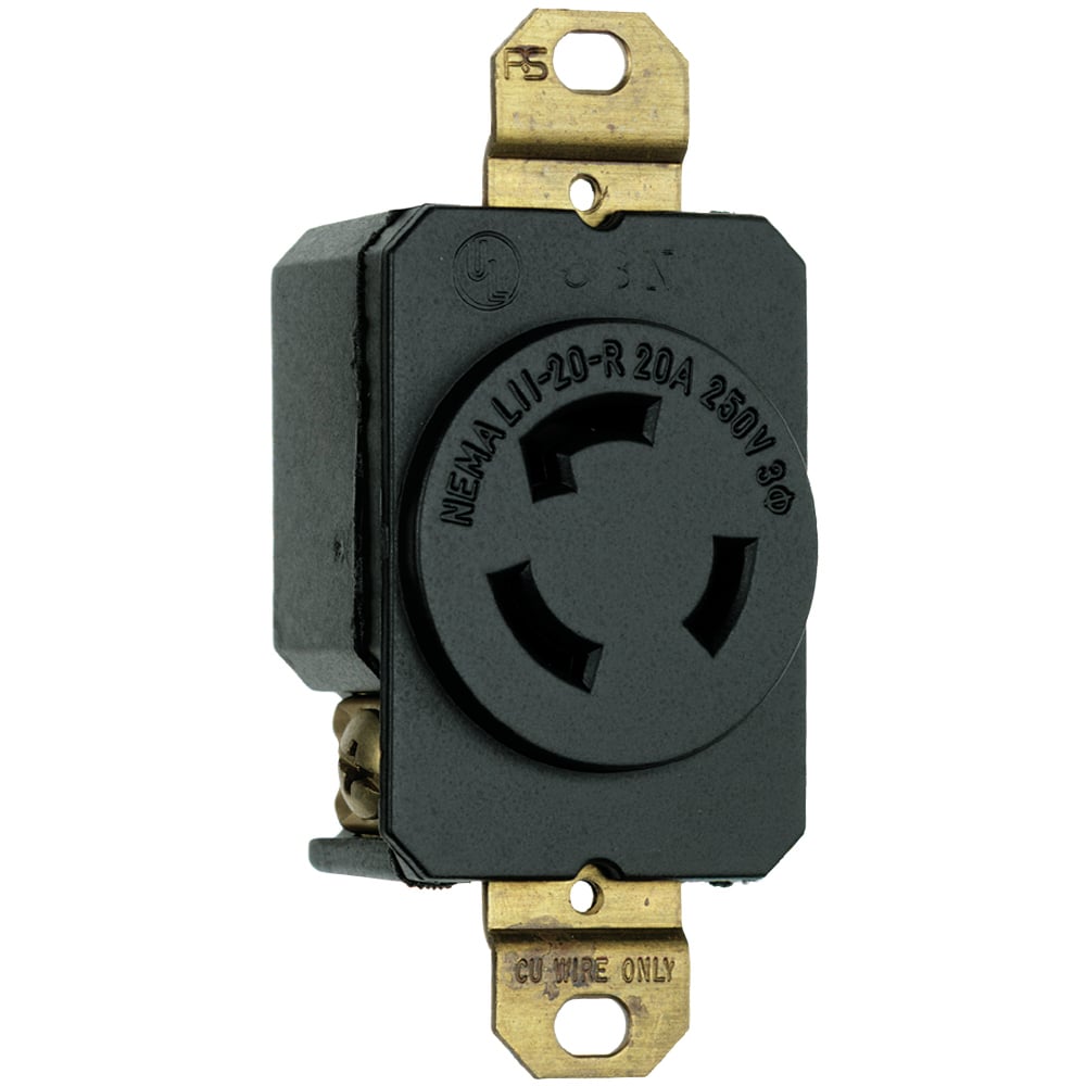 Turnlok Receptacle 3wire 20amp 3phase 480v