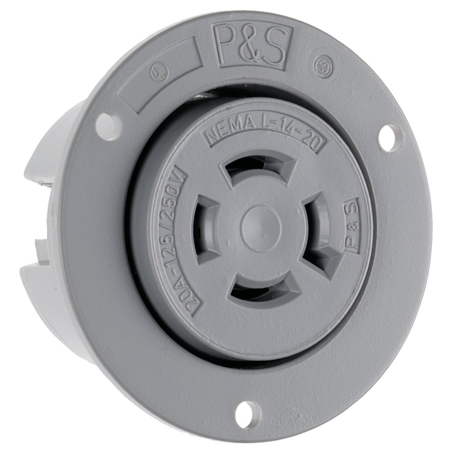 Flanged Outlet 4wire 20amp 125/250volt Turnlok