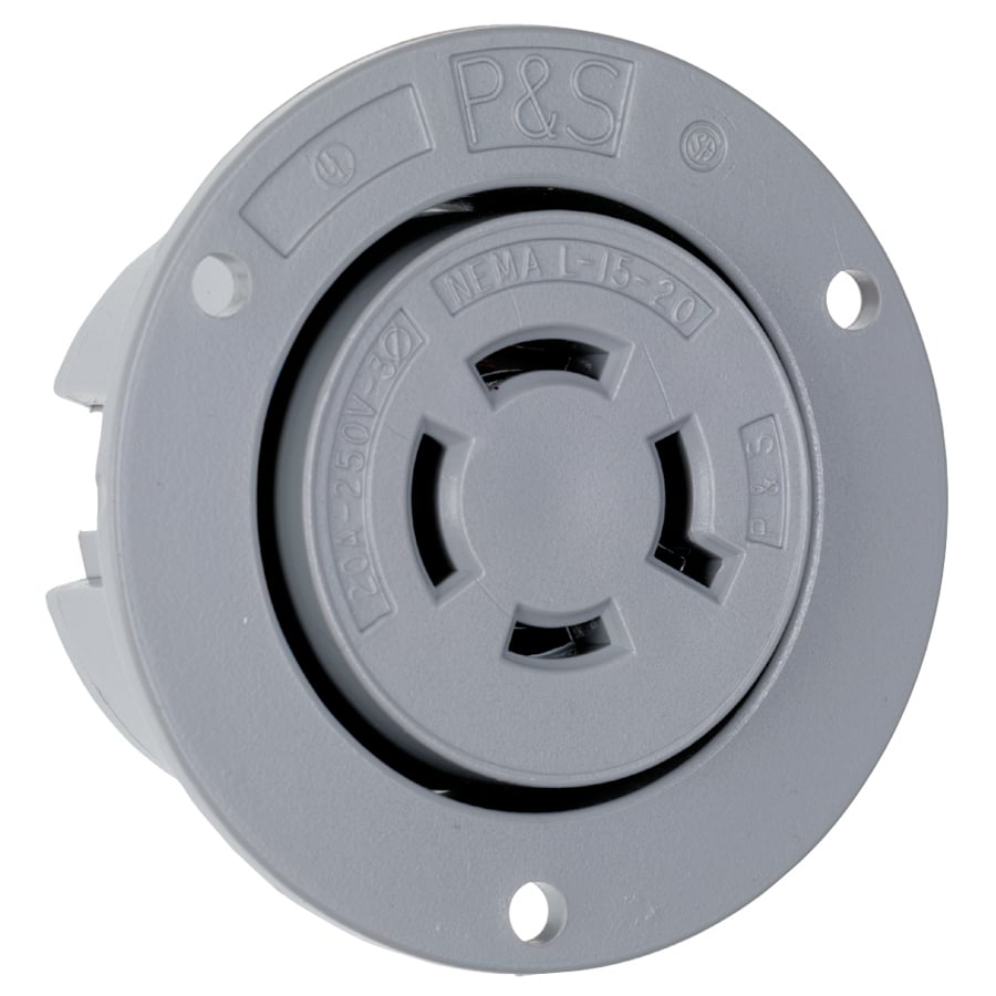 Flanged Outlet 4wire 20amp 250volt Turnlok