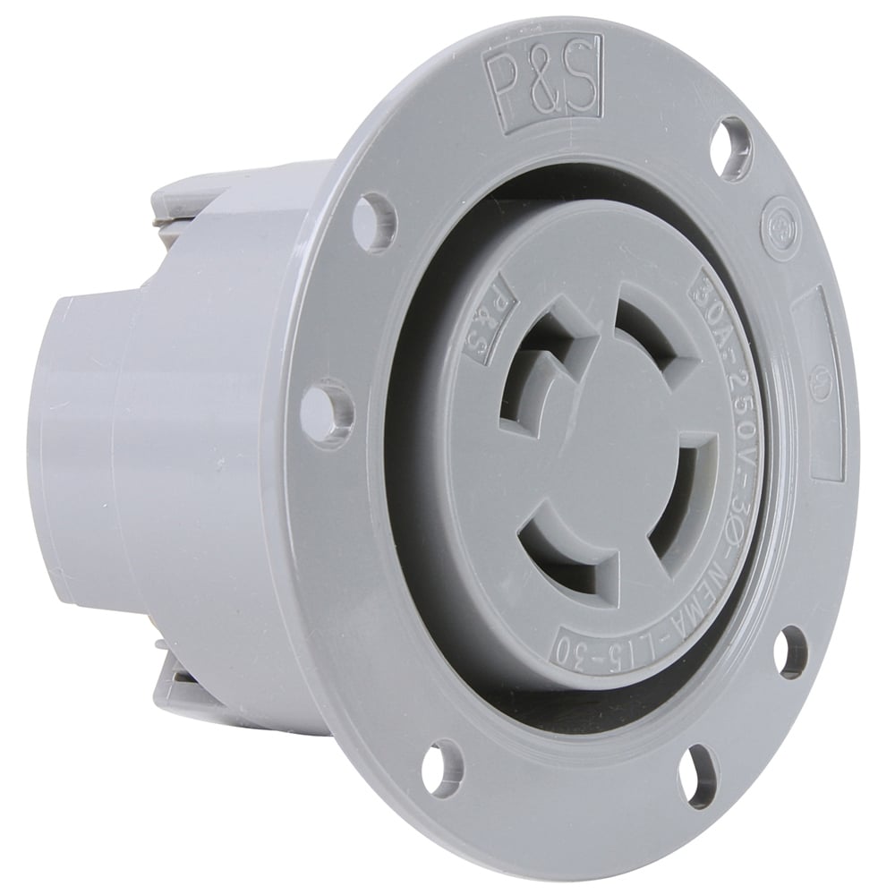Flanged Outlet 4wire 30amp 250volt Turnlok