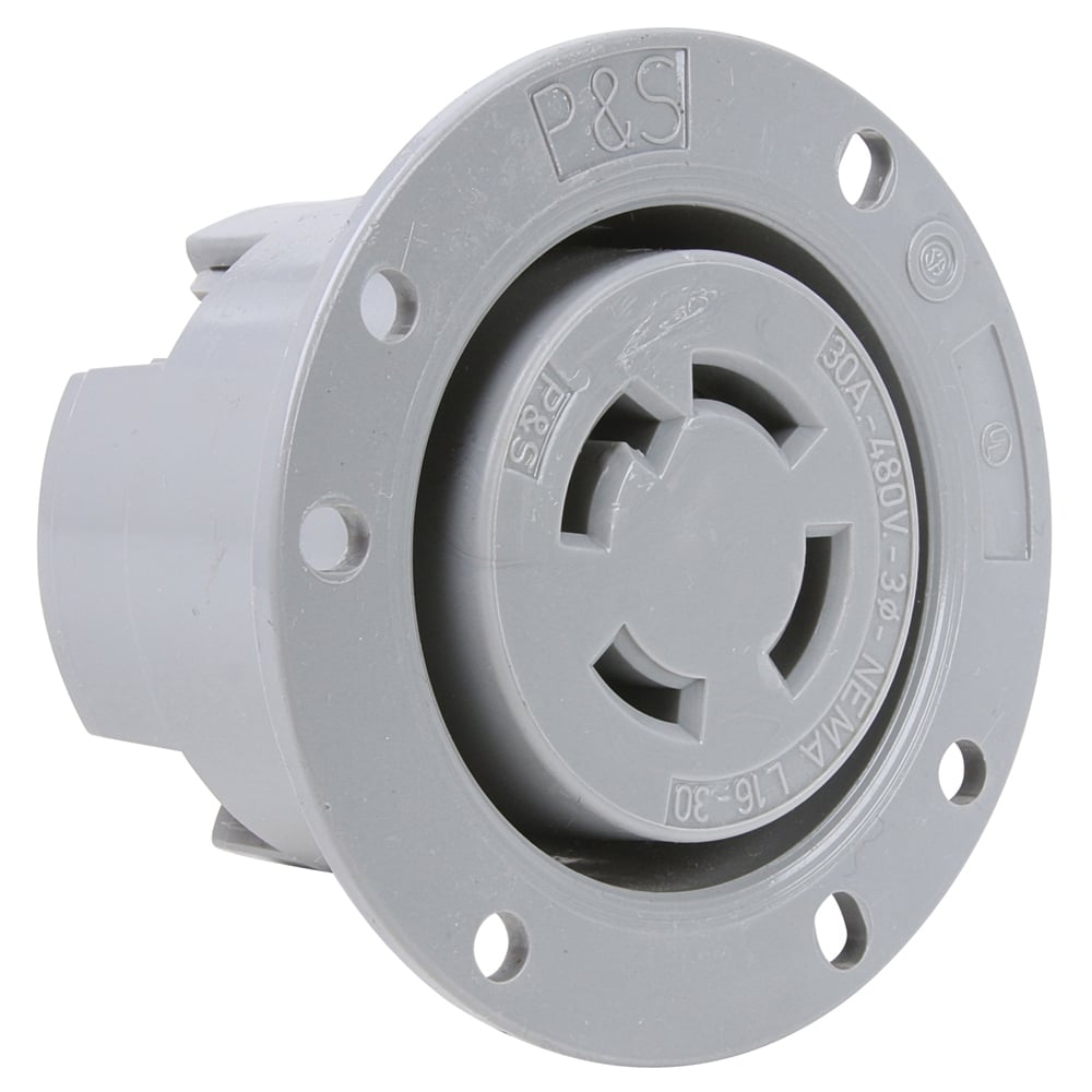 Flanged Outlet 4wire 30amp 480volt Turnlok