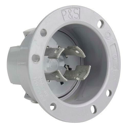 Flanged Inlet 4 wire 30 amp 120/208 volt Turnlok