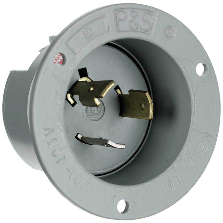 Flanged Inlet 3wire 20amp 125voltolt Turnlok