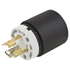Locking Devices, SELECT SPEC Twist-Lock, Commercial/Industrial, Male Plug, 30A 125V, 2-Pole 3-Wire Grounding, L5- 30P, Screw Terminal, Black