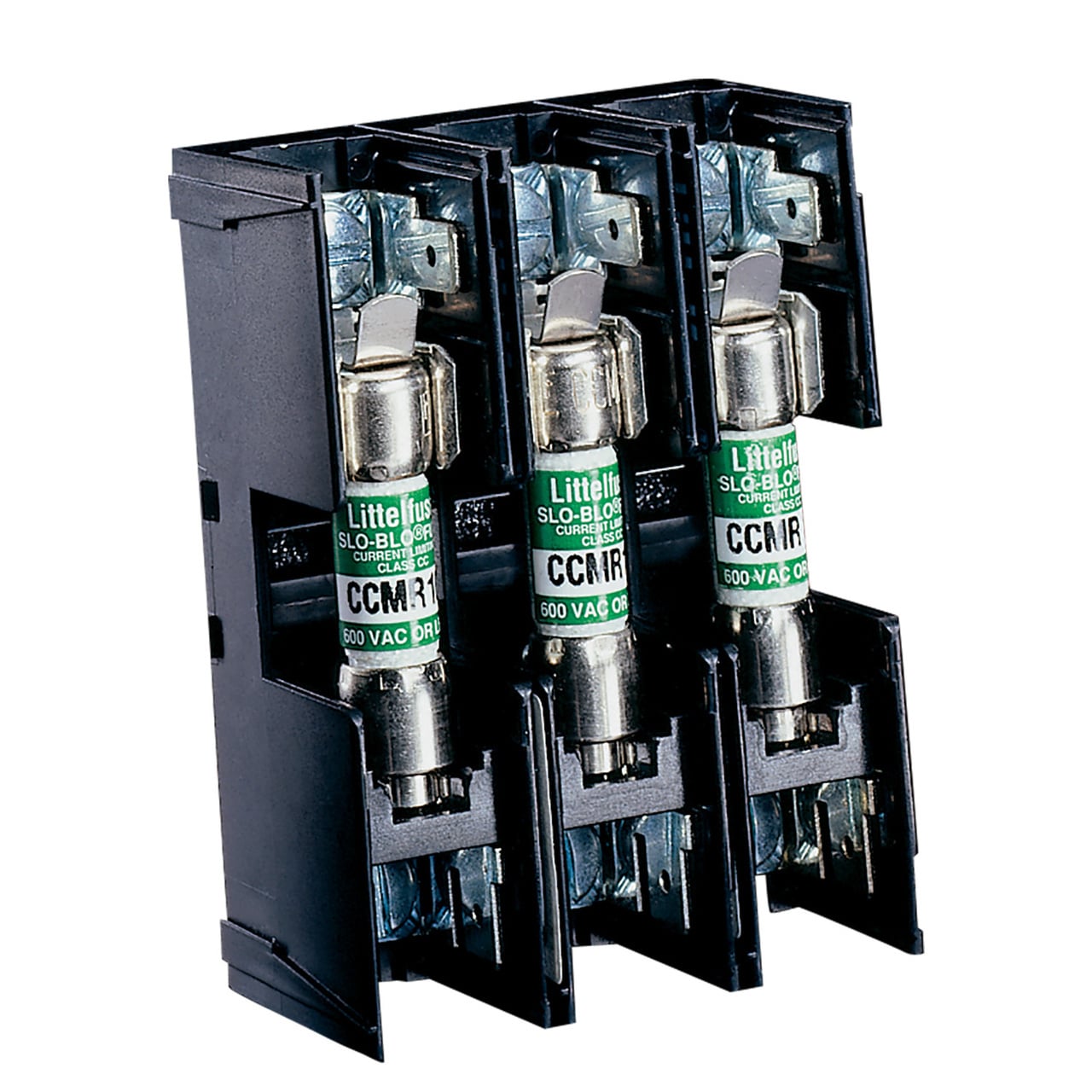 The Littelfuse Class CC, CD and midget blocks offer generous space savings and enhanced value. DIN-rail mounting and universal mounting holes are available as well as an indication feature on all Class CD fuse blocks.