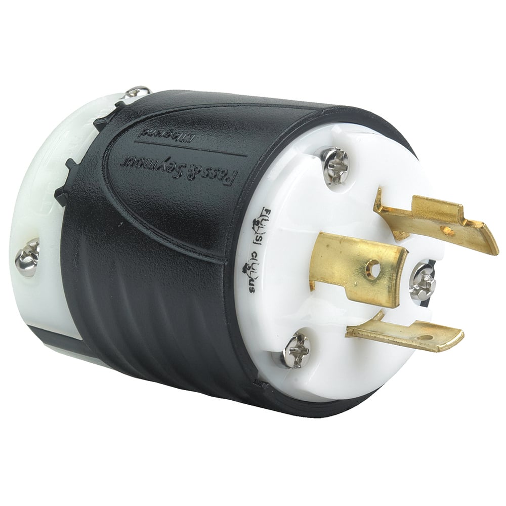 L720P 20 Amp NEMA Plug L720 - Black Back, White Front Body