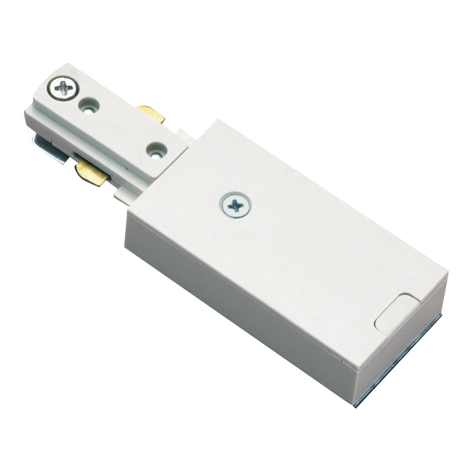 LIVE END CONNECTOR, SINGLE CIRCUIT, WHITE