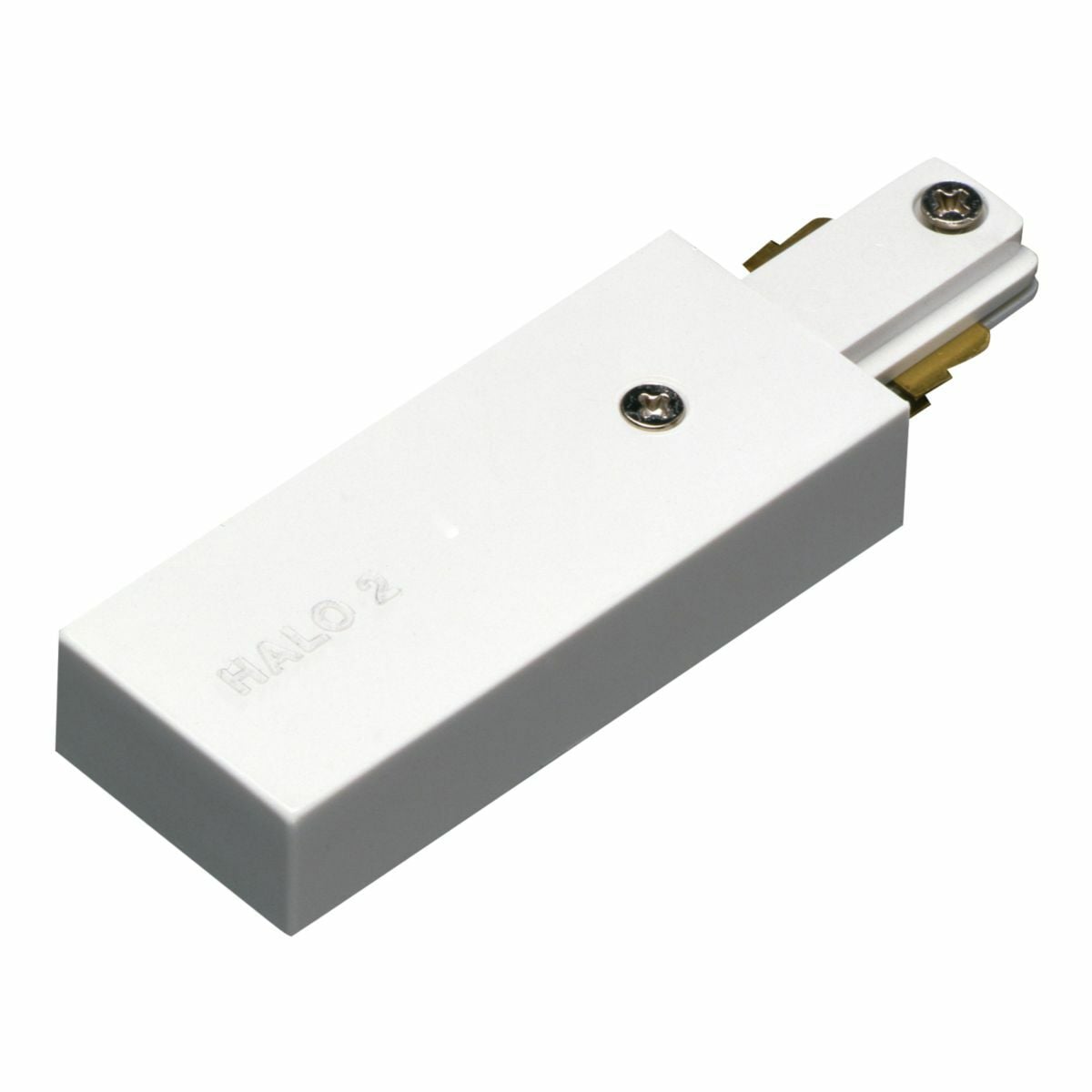 LIVE END CONNECTOR, TWO CIRCUIT, WHITE