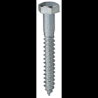 Hex Head Lag Screw, Steel material, 1/4 x 2 in. Size, Zinc Plated Finish, 7/16 in. head size