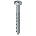 Hex Head Lag Screw, Steel material, 5/16 x 1-1/4 in. Size, Zinc Plated Finish, 1/2 in. head size