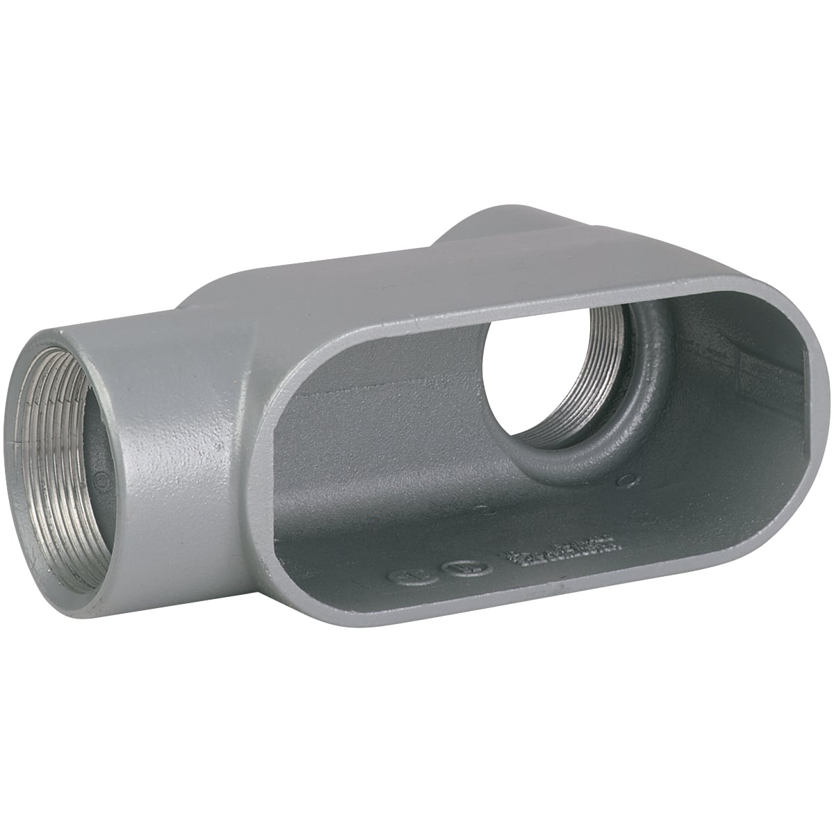 DURALOY 7 SERIES - IRON CONDUIT BODY - LB TYPE - HUB SIZE 1/2 INCH -VOLUME 4.0 CUBIC INCHES