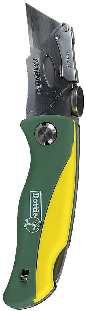 Lock back Razor Knife, 6 number of blades, Folding Lock-Back Utility blade type, ABS, Aluminum handle material