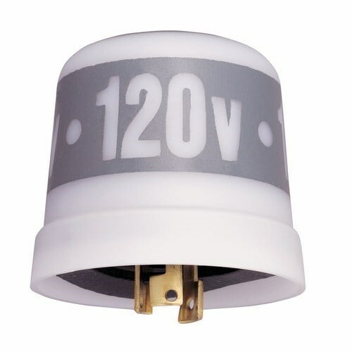 The 120-277V 50/60Hz 1000-2300W "T" LOCK TYP The LC4500 Series Photo Controls feature low cost locking-type mounting, and thermal-type controls for street lighting and other applications requiring a twist and lock type plug connection. Thermal-type photo controls provide dusk-to-dawn lighting control and a delay action, which eliminates loads switching OFF due to car headlights and lightning. The thermal-type controls feature a cadmium sulfide photocell and polypropylene case to seal out moisture. The design utilizes a dual temperature compensating bimetal and composite resistor for reliable long life operation over ambient temperature extremes.