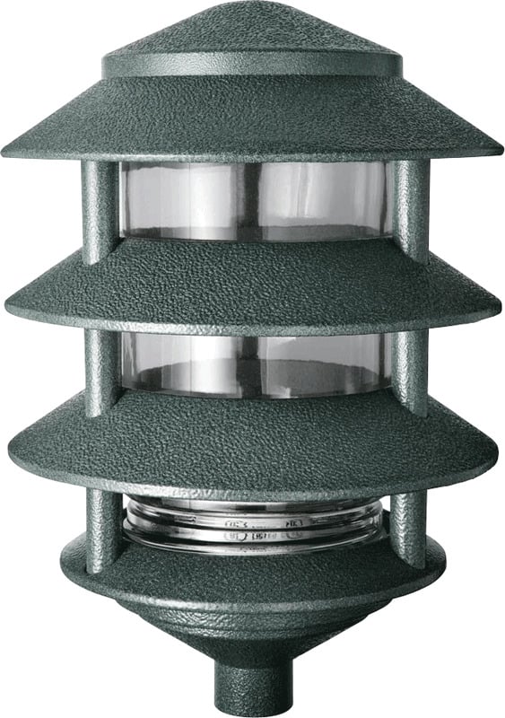 LAWN LIGHT 4 TIER INCAND 100W MAX VGRN