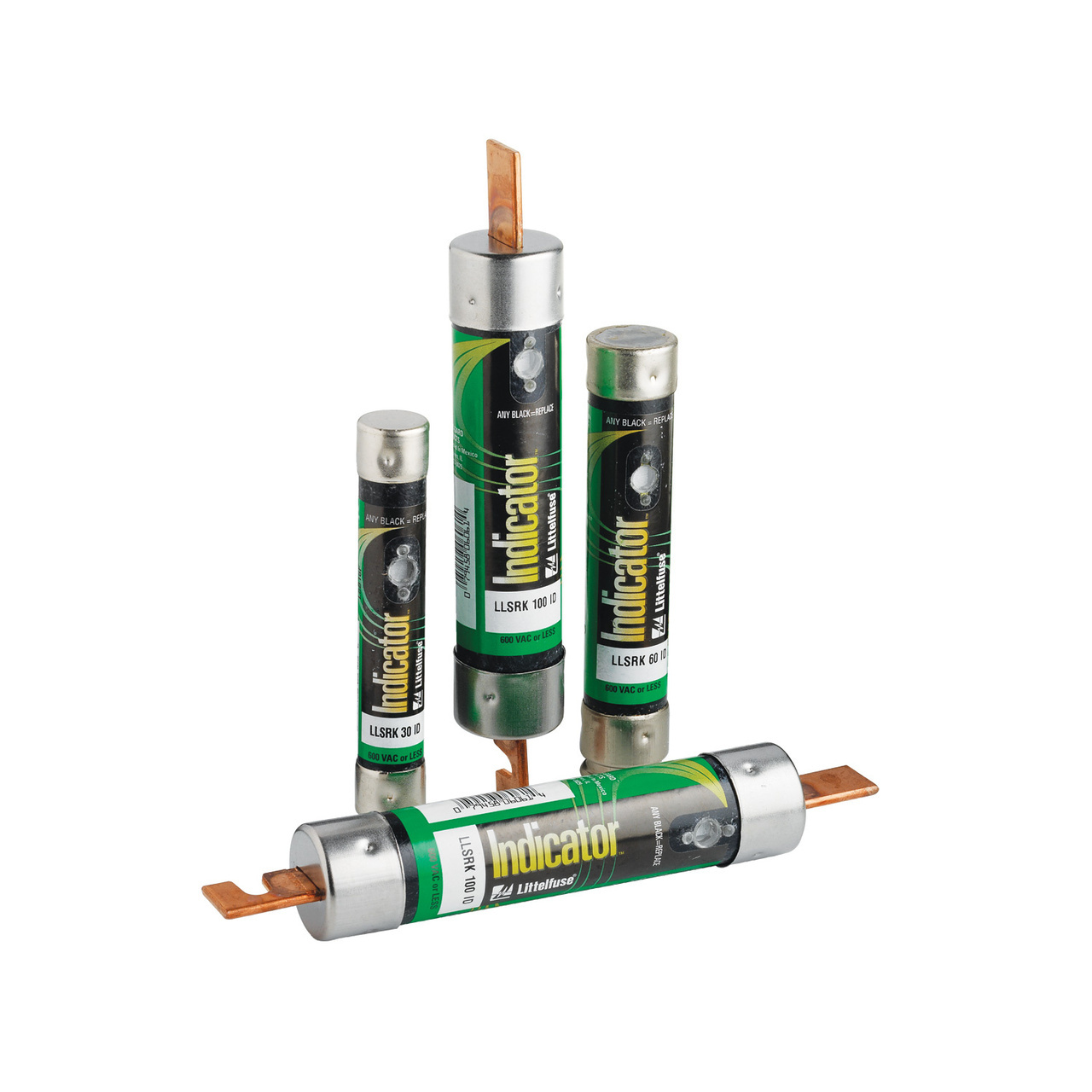 The all-new LLSRK_ID series fuse is the most advanced Class RK1 fuse available today providing unparalleled performance and protection to modern circuits. The patented Indicator technology provides instant identification of a blown fuse greatly enhancing system up time, while the precision formed short circuit elements virtually eliminate damage to components from unexpected electrical faults. In addition, the all new solid-state overload section has no moving parts, stopping unnecessary fatigue failures commonly found in other spring loaded fuses.