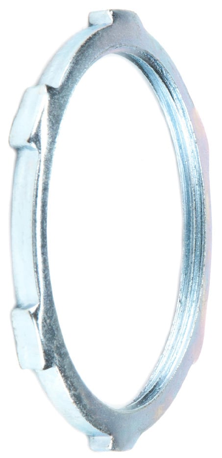Lock Nut, Steel construction, Zinc Plated Finish, 1-1/2 in. Size