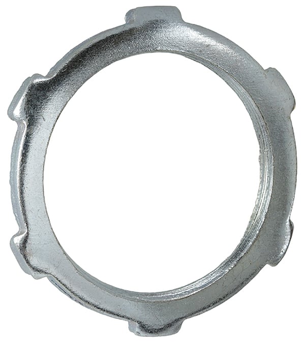 Lock Nut, Steel construction, Zinc Plated Finish, 4 in. Size