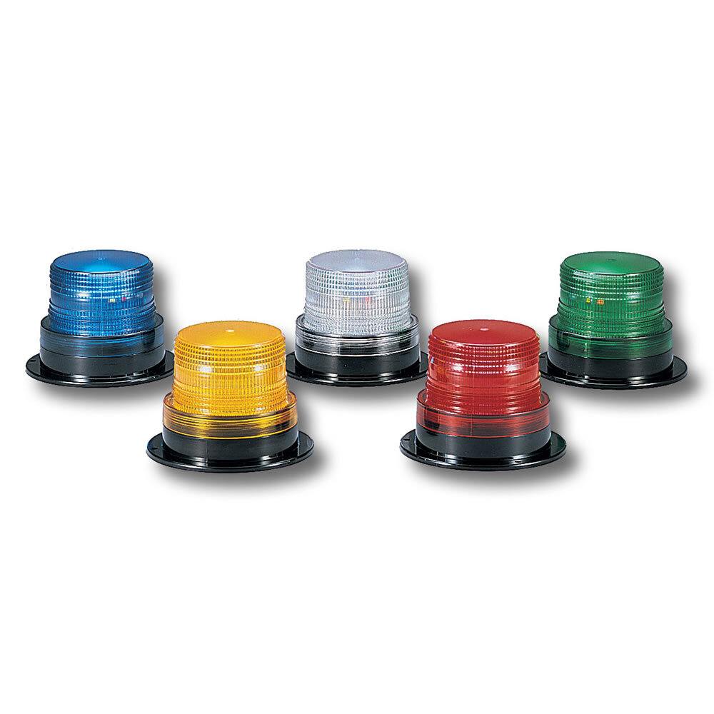 StreamLine Low Profile Mini Strobe, 120VAC, Green - Available in 12-48VDC and 120VAC. Screw-on lens available in five colors: Amber, Blue, Clear, Green and Red. Surface mount. Conformal coated PCB. Type 4X enclosure. CSA Certified. UL and cUL Listed.