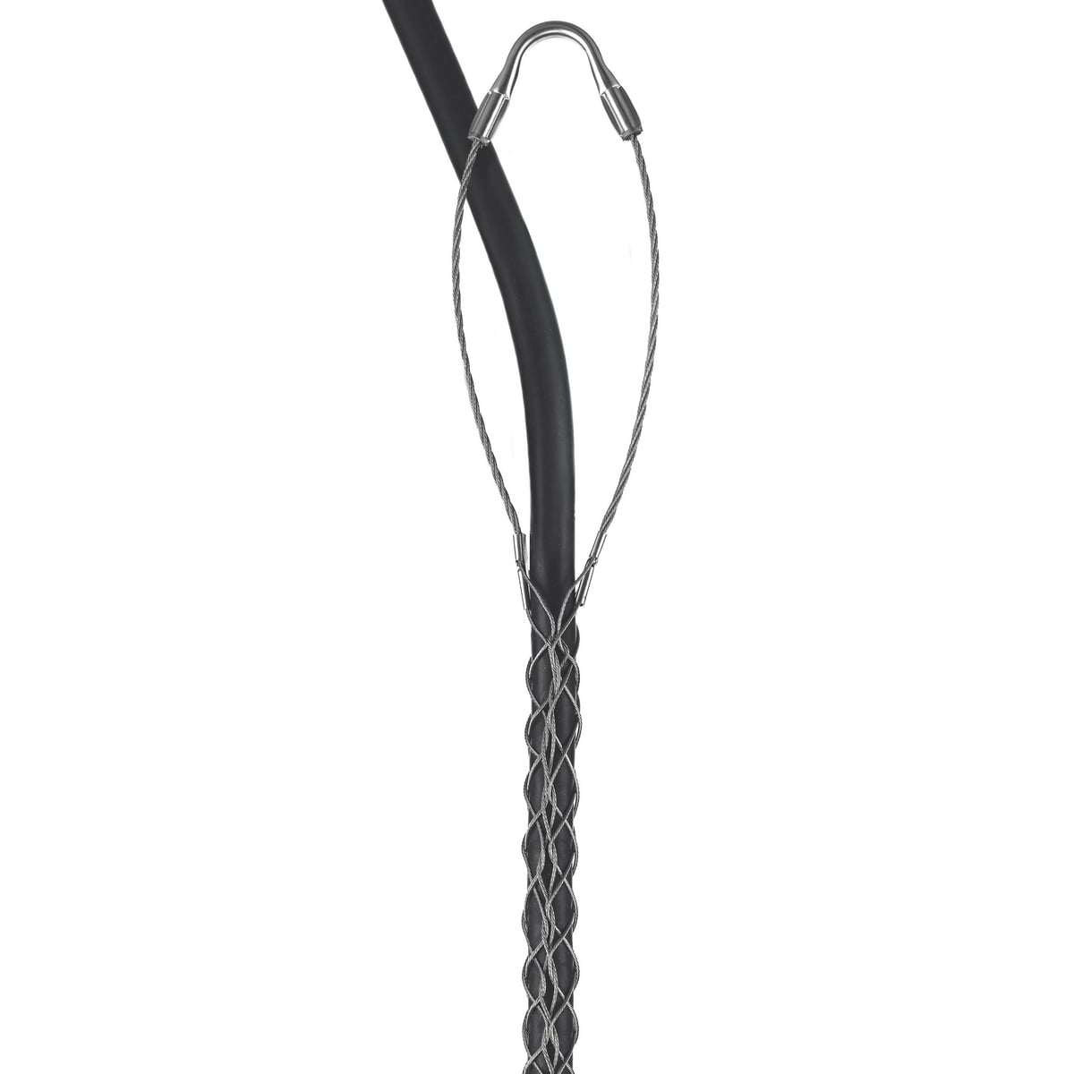 Support Grips, Single Eye, Single Weave, Split Mesh, Lace Closing, Stainless Steel, 1.50-1.74"