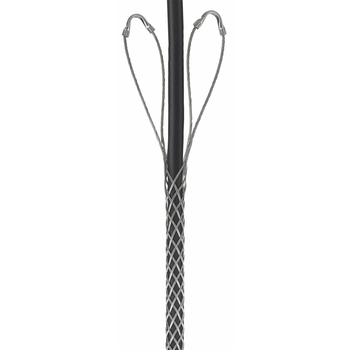 Support Grips, Double Eye, Double Weave, Closed Mesh, Stainless Steel, 2.50-2.99"