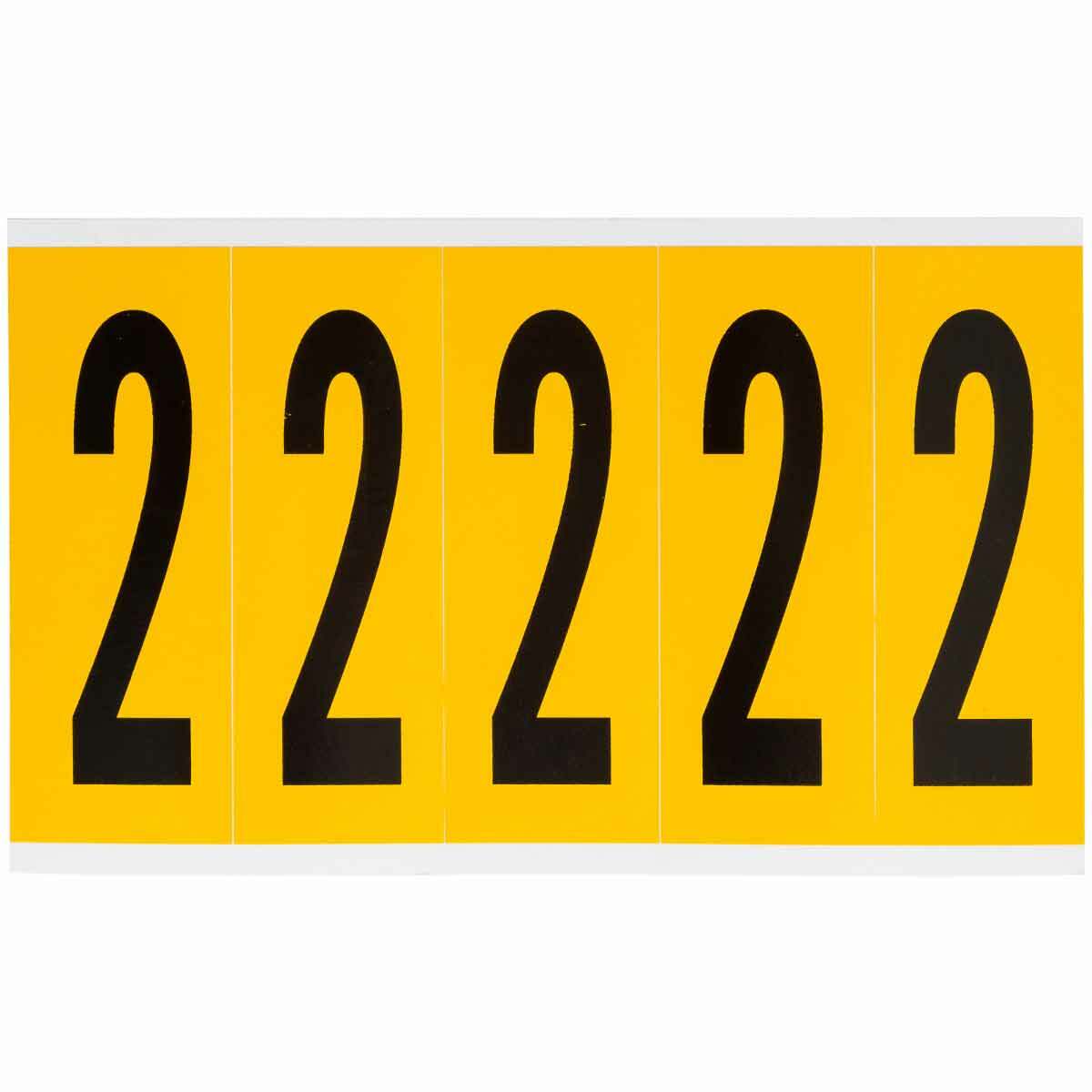 3.875 in Vinyl N&L BK on YL 2 5/PK
