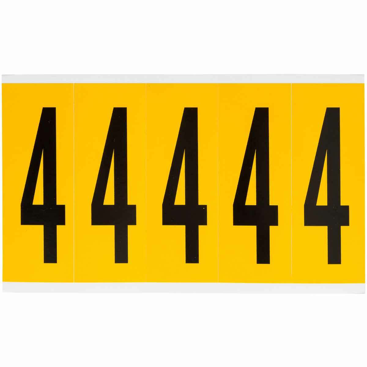 3.875 in Vinyl N&L BK on YL 4 5/PK