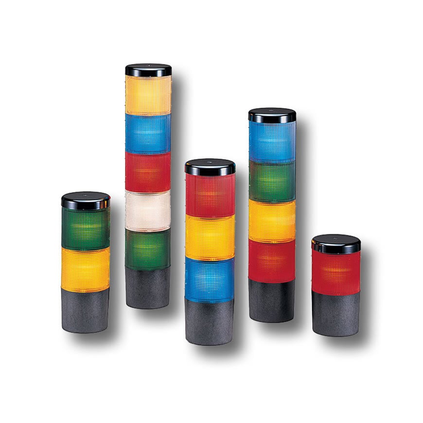 Litestak Status Indicator Light Module, Incandescent, 120VAC, Clear - Available in 24VDC and 120VAC, Five lens colors: Amber, Blue, Clear, Green and Red. Surface mount and integrated 3/4-inch NPT pipe mount. Indoor use only. Type 1 enclosure. Optional sounder available. UL and cUL Listed, CSA Certified.