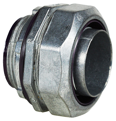 Straight Insulated, 1-1/4 in. Size, Threaded connection, Die Cast Zinc material