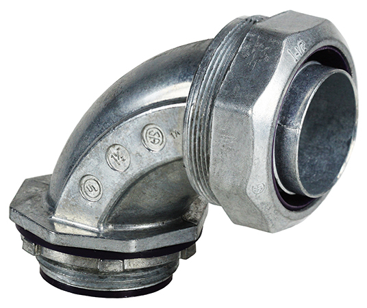 90 DEG Insulated, 3 in. Size, Threaded connection, Die Cast Zinc material