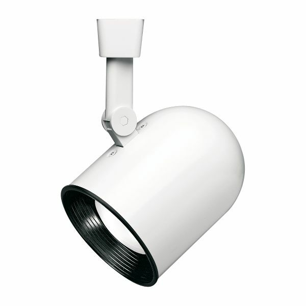LAZER SMALL ROUNDBACK CYLINDER, BLACK BAFFLE, WHITE, R20, PAR20, A19