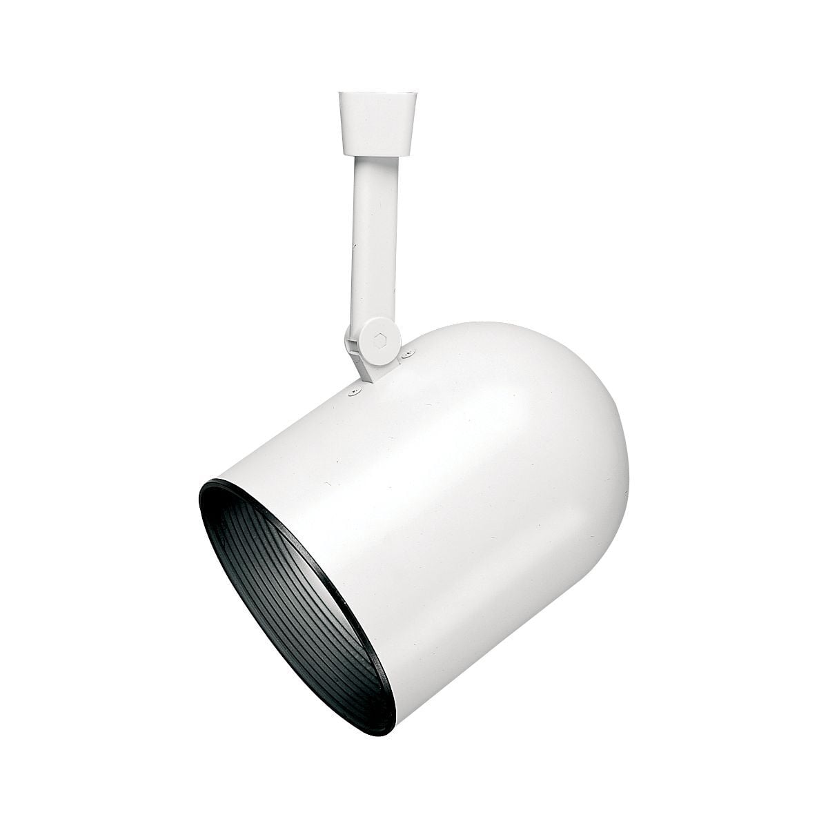 LAZER LARGE ROUNDBACK CYLINDER, BLACK BAFFLE, WHITE, PAR38, R40