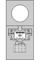 M282C1P6H 200 Amp, Headpost, Metered