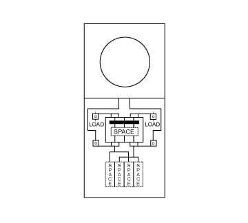 M282E1P6H 200 Amp, Headpost, Metered