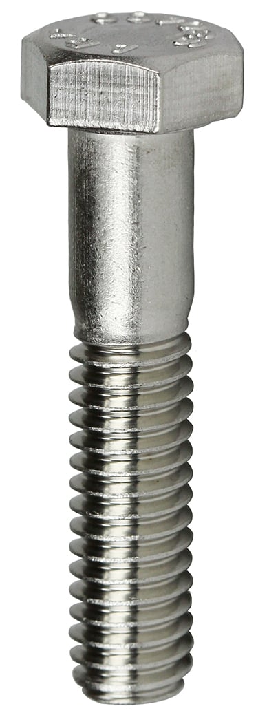 Cap Screw, 18-8 Stainless Steel material, Hex head type, 2 in. length, 1/2 x 2 in. Size, 1/2-13 in. thread size, 3/4 in. head width