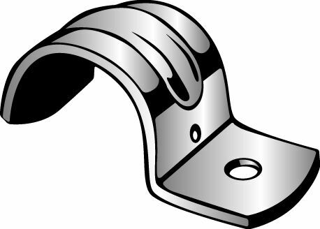 Jiffy Clip, Medium Duty, One Hole strap, Fits 1-1/4" Rigid/IMC Conduit, Type 304 Stainless Steel