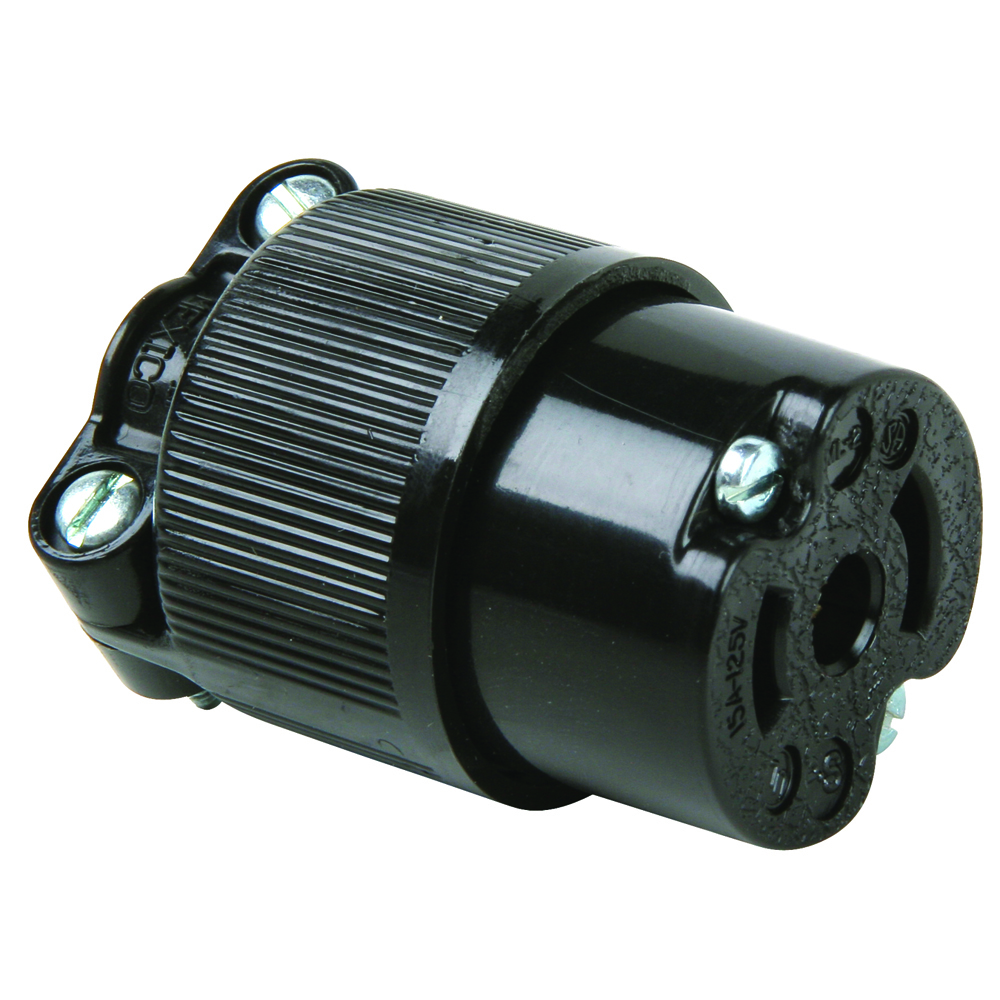 Midget Lock Connector 2pole 3wire 15amp 125volts