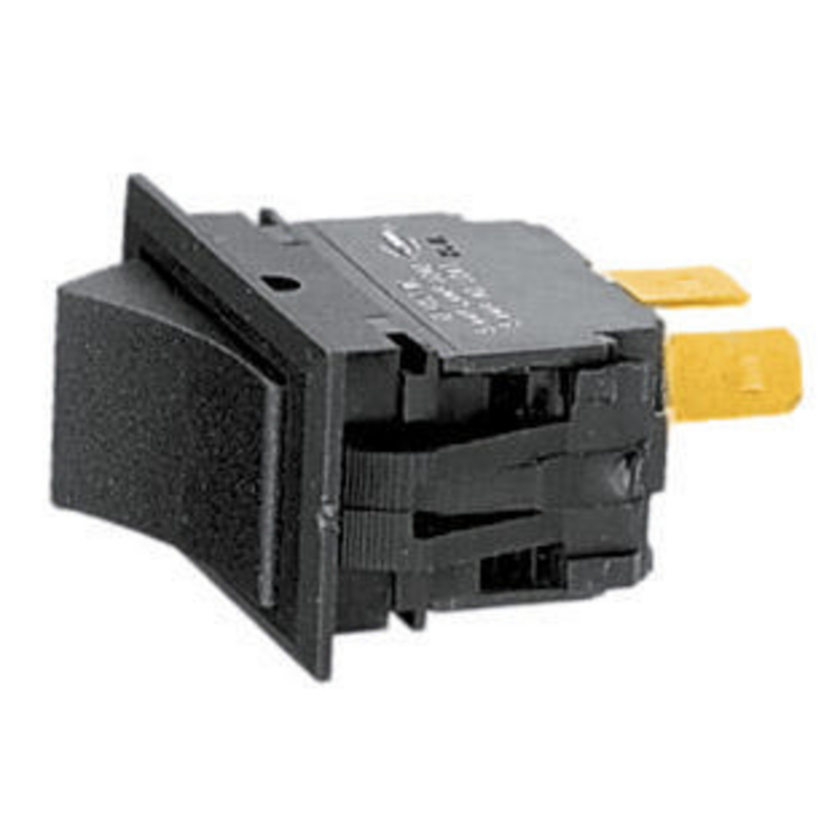 Marine Grade Panel Mount Rocker Switch, Single-Pole Single-Throw Center Off, 12V DC, Spade Terminals