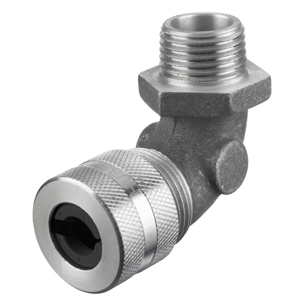 Kellems Wire Management, Cord Connectors, 90 Degree Male .25-.31", 3/8", Aluminum