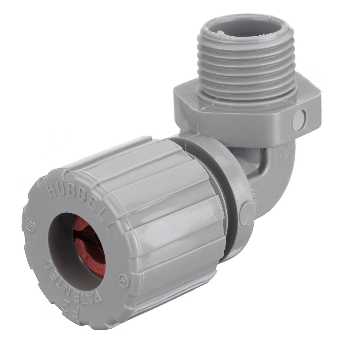 Kellems Wire Management, Cord Connectors, 90 Degree Male .19-.25", 1/2", Nylon