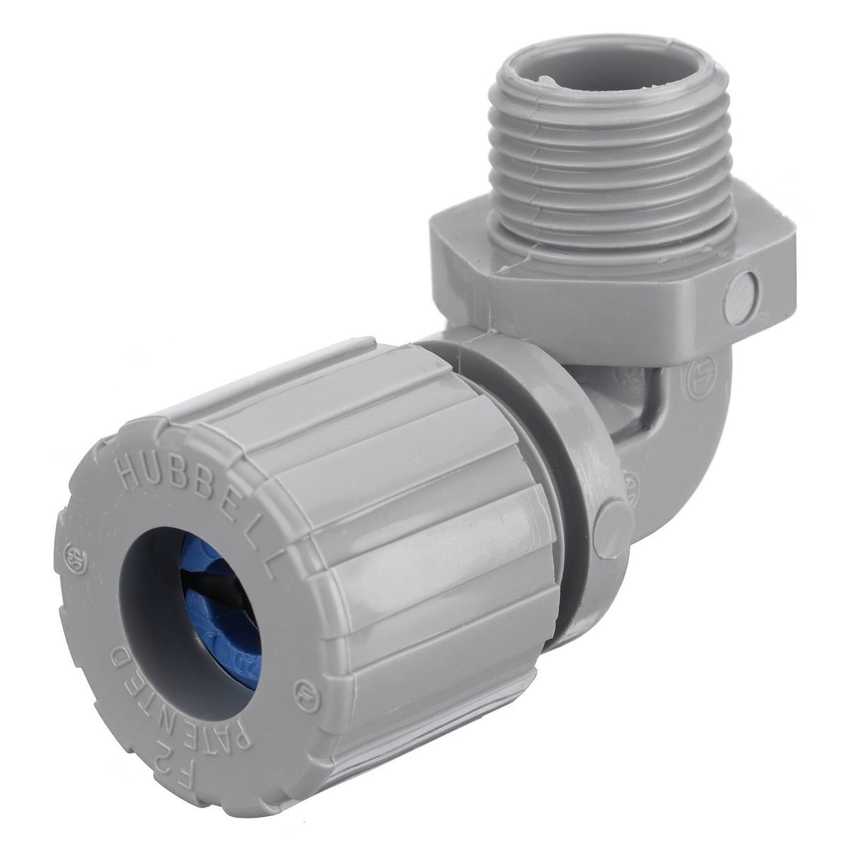 Kellems Wire Management, Cord Connectors, 90 Degree Male .38-.50", 3/4", Nylon
